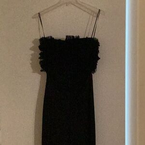 Elegant Black Strapless jumpsuit